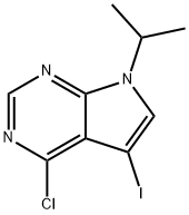 4-chloro-5-iodo-7-isopropyl-7H-pyrrolo[2,3-d]pyrimidine 구조식 이미지