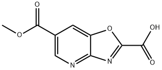 6-(methoxycarbonyl)oxazolo[4,5-b]pyridine-2-carboxylic acid Structure