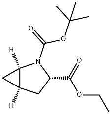 N-Boc-L-trans-4,5-methanoproline ethyl ester 구조식 이미지