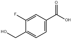 3-Fluoro-4-(Hydroxymethyl)Benzoic Acid Structure