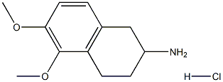 5,6-dimethoxy-2-aminotetraline hydrochloride Structure