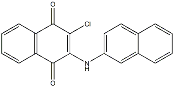 2-chloro-3-(naphthalen-2-ylamino)naphthalene-1,4-dione Structure