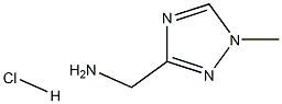 (1-methyl-1H-1,2,4-triazol-3-yl)methanamine hydrochloride 구조식 이미지