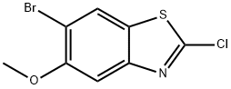 6-Bromo-2-chloro-5-methoxy-benzothiazole Structure