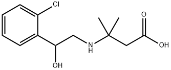 3-[2-(2-Chloro-phenyl)-2-hydroxy-ethylamino]-3-methyl-butyric acid Structure
