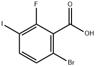 6-Bromo-2-fluoro-3-iodobenzoic acid Structure