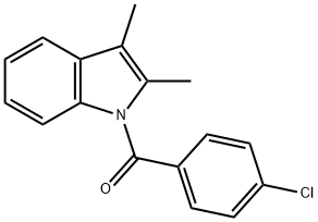 (4-Chlorophenyl)(2,3-dimethyl-1H-indol-1-yl)methanone Structure