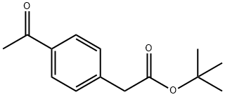 tert-butyl 2-(4-acetylphenyl)acetate Structure