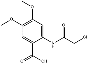 2-[(chloroacetyl)amino]-4,5-dimethoxybenzoic acid 구조식 이미지