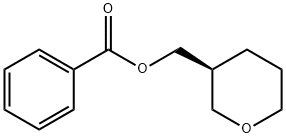 2h-pyran-3-methanol, tetrahydro-, 3-benzoate, (3s)- Structure