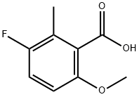 3-fluoro-6-methoxy-2-methylbenzoic acid Structure
