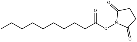 데칸산,2,5-디옥소-1-피롤리디닐에스테르 구조식 이미지