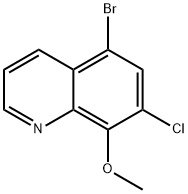 5-Bromo-7-chloro-8-methoxy-quinoline Structure