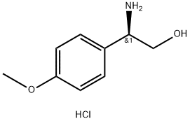 (R)-2-Amino-2-(4-methoxyphenyl)ethanol hydrochloride Structure