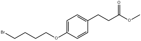 methyl 3-(4-(4-bromobutoxy)phenyl)propanoate Structure