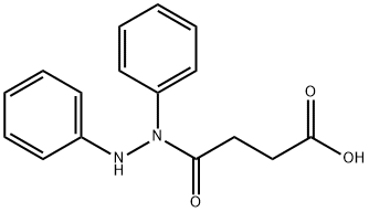 3-(N,N'-DIPHENYL-HYDRAZINOCARBONYL)-PROPIONIC ACID 구조식 이미지