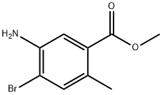 5-Amino-4-bromo-2-methyl-benzoic acid methyl ester Structure