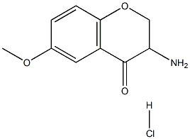 3-amino-6-methoxychroman-4-one hydrochloride Structure