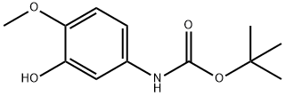 tert-butyl 3-hydroxy-4-methoxyphenylcarbamate 구조식 이미지