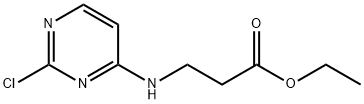 에틸3-(2-클로로피리미딘-4-일아미노)프로파노에이트 구조식 이미지