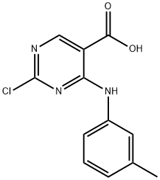 2-chloro-4-(m-tolylamino)pyrimidine-5-carboxylic acid Structure