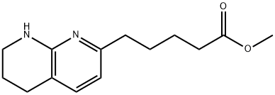 methyl 5-(5,6,7,8-tetrahydro-1,8-naphthyridin-2-yl)pentanoate Structure