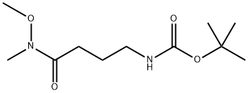 tert-butyl 4-(methoxy(methyl)amino)-4-oxobutylcarbamate Structure