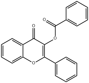 4-oxo-2-phenyl-4H-chromen-3-yl benzoate 구조식 이미지