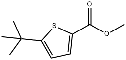 Methyl 5-(2-methyl-2-propanyl)-2-thiophenecarboxylate Structure