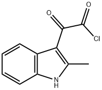 1H-Indole-3-acetyl chloride, 2-methyl-a-oxo-
 구조식 이미지