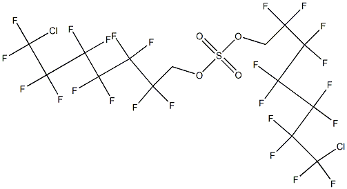 Bis(7-chloro-1H,1H-perfluoroheptyl)sulphate97% Structure