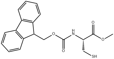 L-시스테인,N-[(9H-플루오렌-9-일메톡시)카르보닐]-,메틸에스테르 구조식 이미지