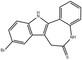 9-bromo-7,12-dihydrobenzo[2,3]azepino[4,5-b]indole-6(5H)-thione Structure