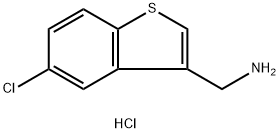 5-Chlorobenzo[b]thiophene-3-methanamine hydrochloride Structure