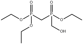 Ethyl [(diethoxyphosphoryl)methyl]hydroxymethylphosphinate Structure