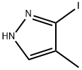 5-요오도-4-메틸-1H-피라졸 구조식 이미지