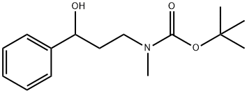 tert-butyl 3-hydroxy-3-phenylpropyl(methyl)carbamate 구조식 이미지