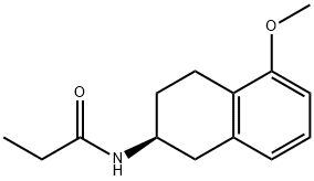 N-[(2S)-1,2,3,4-Tetrahydro-5-methoxy-2-naphthalenyl]propanamide 구조식 이미지