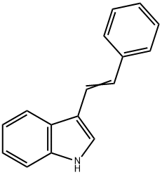 3-(2-phenylethenyl)-1H-indole Structure