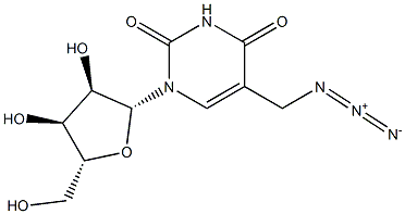 5-(Azidomethyl)uridine Structure