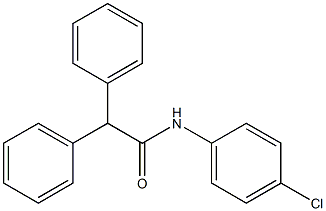 N-(4-Chlorophenyl)-2,2-diphenylacetamide 구조식 이미지