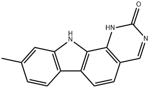 2H-Pyrimido[4,5-a]carbazol-2-one, 1,11-dihydro-9-methyl- 구조식 이미지