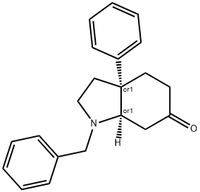 Cis-1-Benzyl-3A-Phenylhexahydro-1H-Indol-6(2H)-One 구조식 이미지