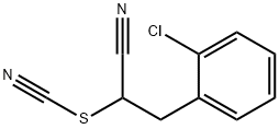 3-(2-Chloro-phenyl)-2-thiocyanato-propionitrile 구조식 이미지