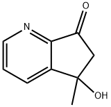 5-Hydroxy-5-methyl-5,6-dihydro-7H-cyclopenta[b]pyridin-7-one Structure