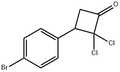 3-(4-bromophenyl)-2,2-dichlorocyclobutanone Structure