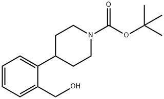 tert-butyl 4-(2-(hydroxymethyl)phenyl)piperidine-1-carboxylate 구조식 이미지