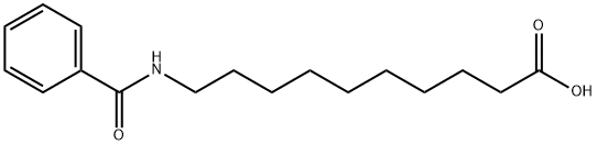 Decanoic acid, 10-(benzoylamino)-
 구조식 이미지
