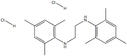 N,N'-bis(2,4,6-trimethylphenyl)ethane-1,2-diamine,dihydrochloride Structure
