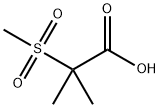 2-methyl-2-(methylsulfonyl)Propanoic acid 구조식 이미지